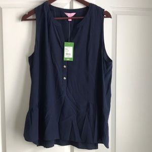 BNWT Lilly Pulitzer Kery Silk Top